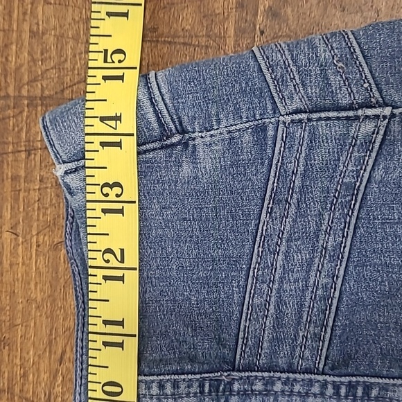 We The Free Jeans Women's sz 29 Pull On Skinny Leg Cropped High Rise Denim Jean - Picture 8 of 10